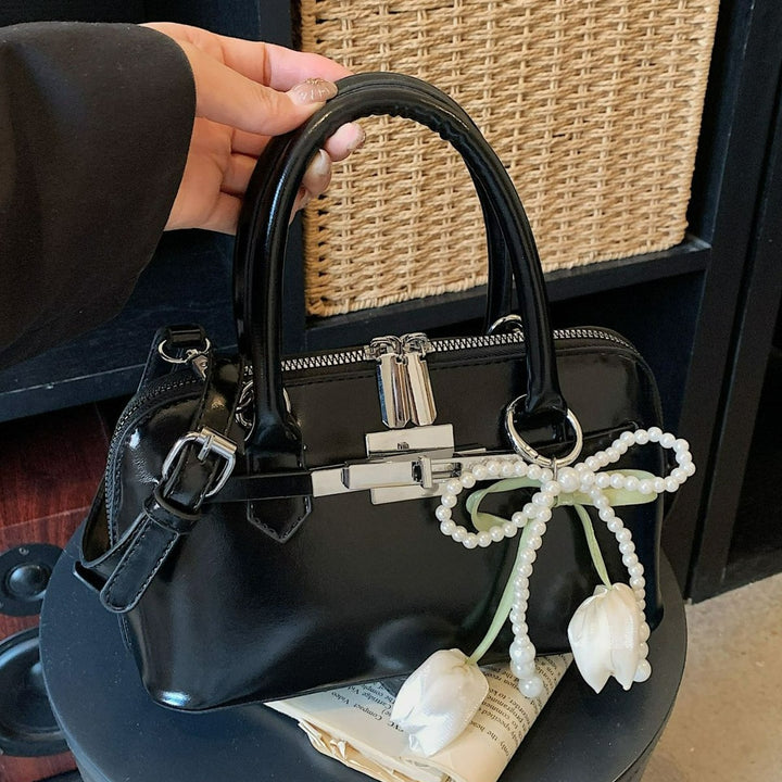 Damen modische Handtasche mit blumiger Schmuckverzierung Nord Taschen