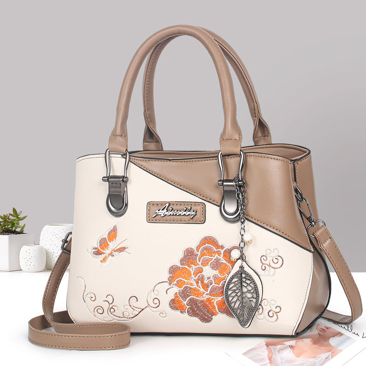 Damen hochwertige Handtasche mit floralem Design Nord Taschen