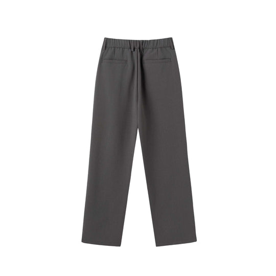 Damen Weite Bundfaltenhose mit hoher Taille und klassischem Bunddetail Nord Taschen