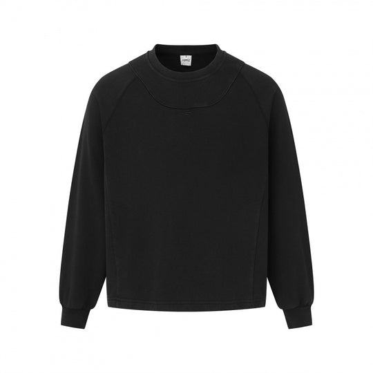 Unisex Boxy‑Sweatshirt mit Raglanärmeln, Rundhalsausschnitt und dekorativer Passe Nord Taschen