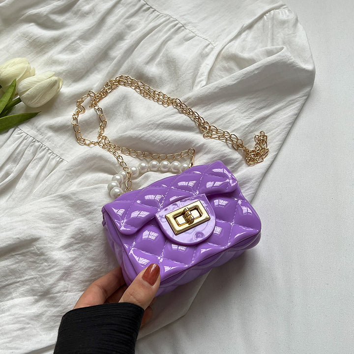 Damen Taschenhandtasche mit Perlen-Detail und luxuriöser Oberflächenstruktur Nord Taschen