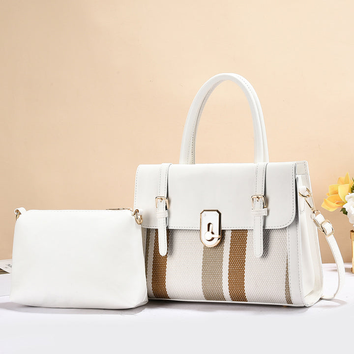 Damen elegante Schultertasche mit abnehmbarem Kleinfach Nord Taschen