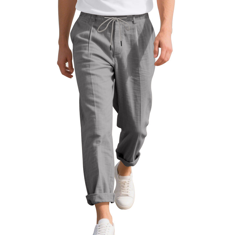 Herren leichte, atmungsaktive Strandhose mit verstellbarem Kordelzug und praktischen seitlichen Taschen