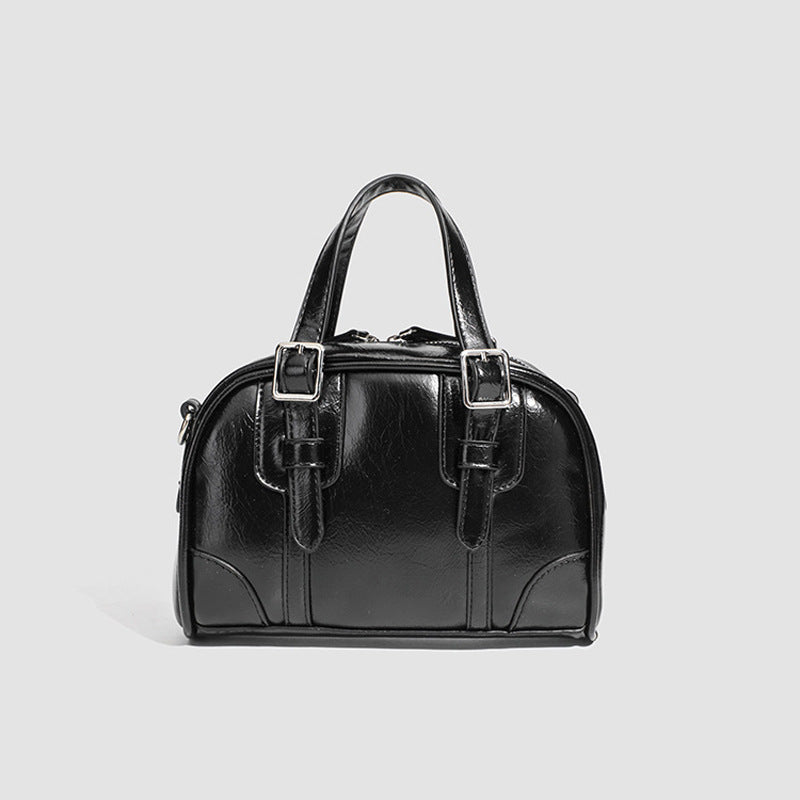 Damen elegante Handtasche mit strukturiertem Kunstleder und abnehmbaren Schulterriemen Nord Taschen