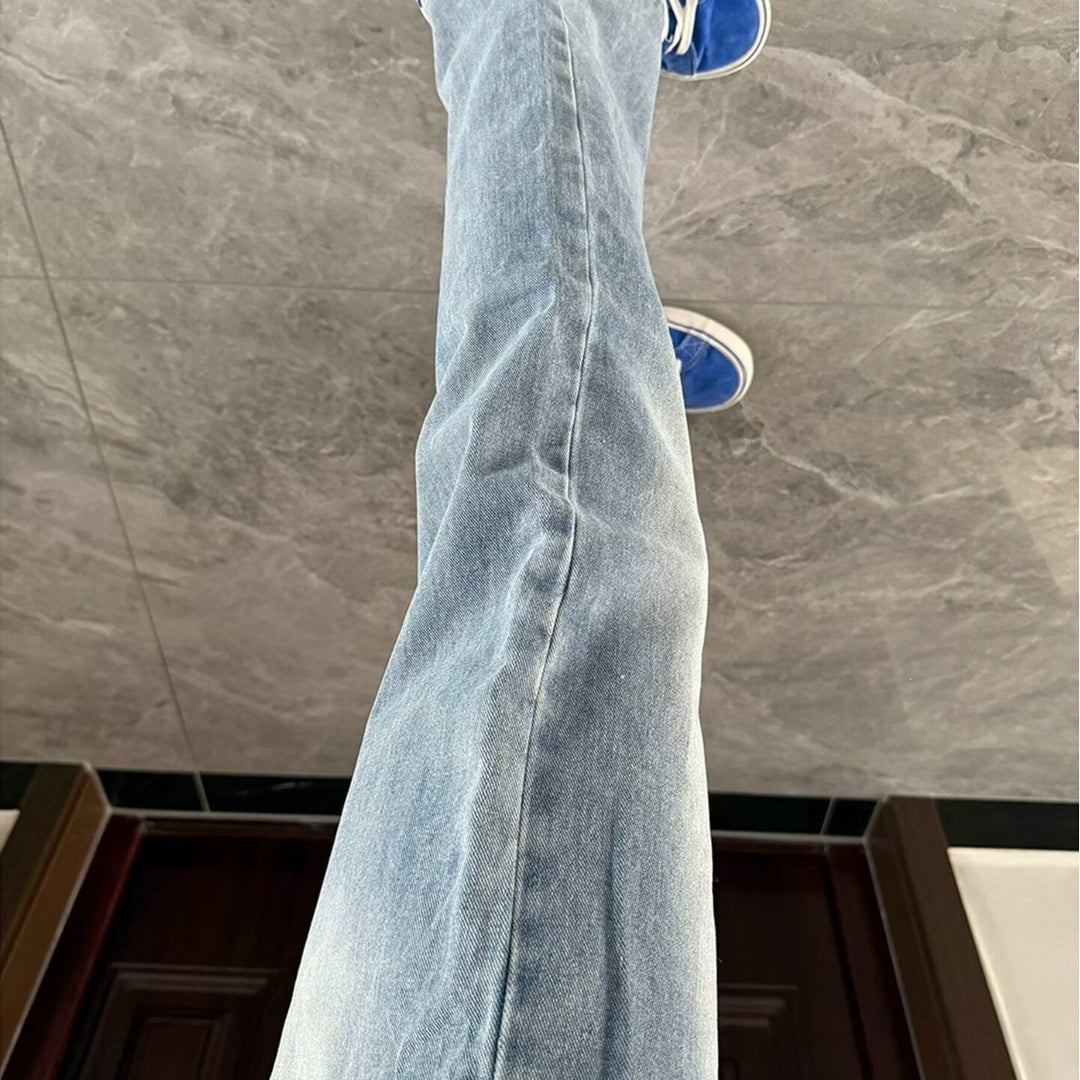 Damen Weitgeschnittene Denim-Jeans Nord Taschen