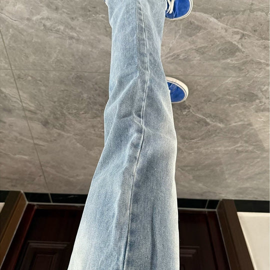 Damen Weitgeschnittene Denim-Jeans Nord Taschen