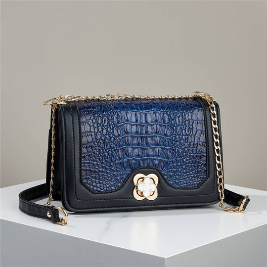 Damen Umhängetasche mit Croco-Prägung von Nord Taschen