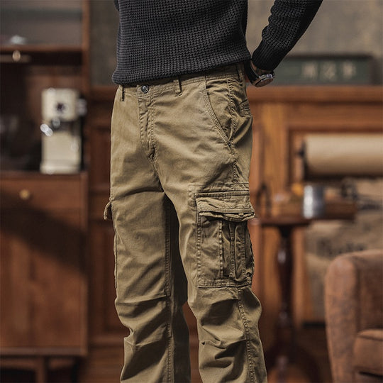 Herren Tapered Utility‑Cargo‑Hose mit Mehrfachtaschen und verstärkten Kniepartien Nord Taschen