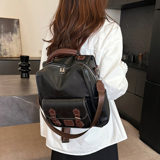 Damen Rucksack mit mehreren Fächern und weichem Kunstleder Nord Taschen