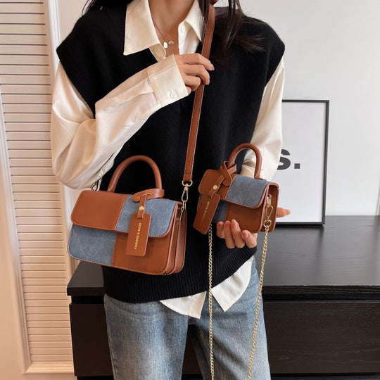 Damen elegante Umhängetasche mit strukturiertem Design und abnehmbarem Schulterriemen Nord Taschen