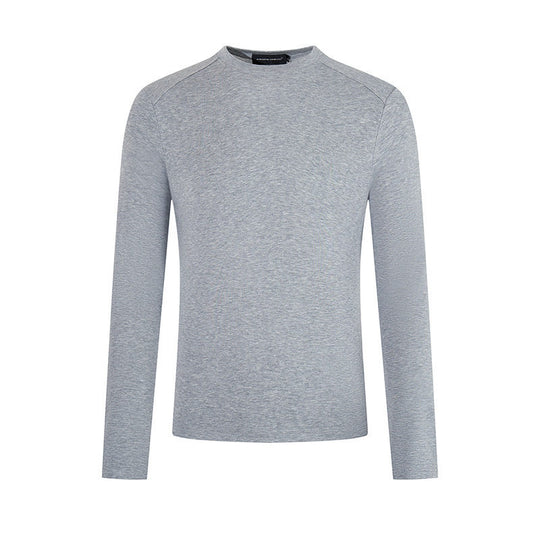 Herren Feinstrick-Pullover mit Rundhalsausschnitt aus Merinowolle Nord Taschen
