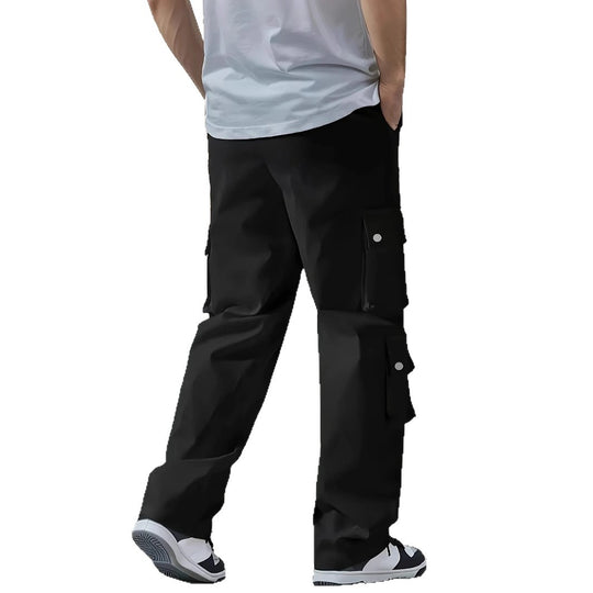 Herren Locker geschnittene Cargo-Jogginghose mit Tunnelzug & Mehrfachtaschen Nord Taschen