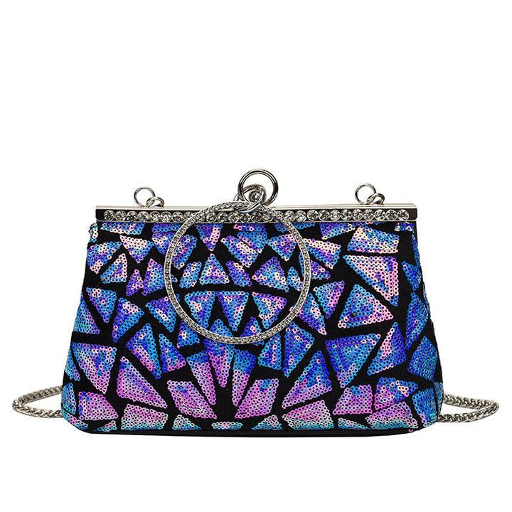 Damen glamouröse Clutch-Tasche mit funkelnden Pailletten Nord Taschen
