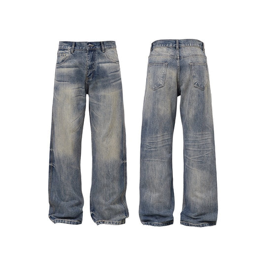 Damen Weit geschnittene Vintage Denim-Jeans Nord Taschen