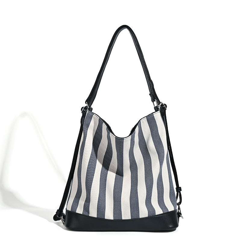 Damen Hobo-Tasche mit modernem Streifenmuster und vielseitigem Innenraum Nord Taschen