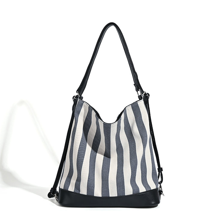 Damen Hobo-Tasche mit modernem Streifenmuster und vielseitigem Innenraum Nord Taschen