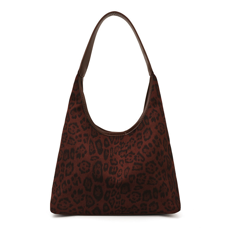 Damen elegante Hobo-Tasche aus hochwertigem Kunstleder mit attraktivem Leopardenmuster Nord Taschen