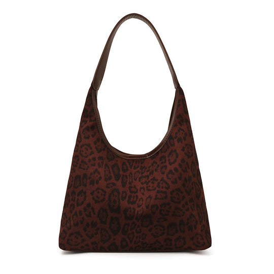 Damen elegante Hobo-Tasche aus hochwertigem Kunstleder mit attraktivem Leopardenmuster Nord Taschen