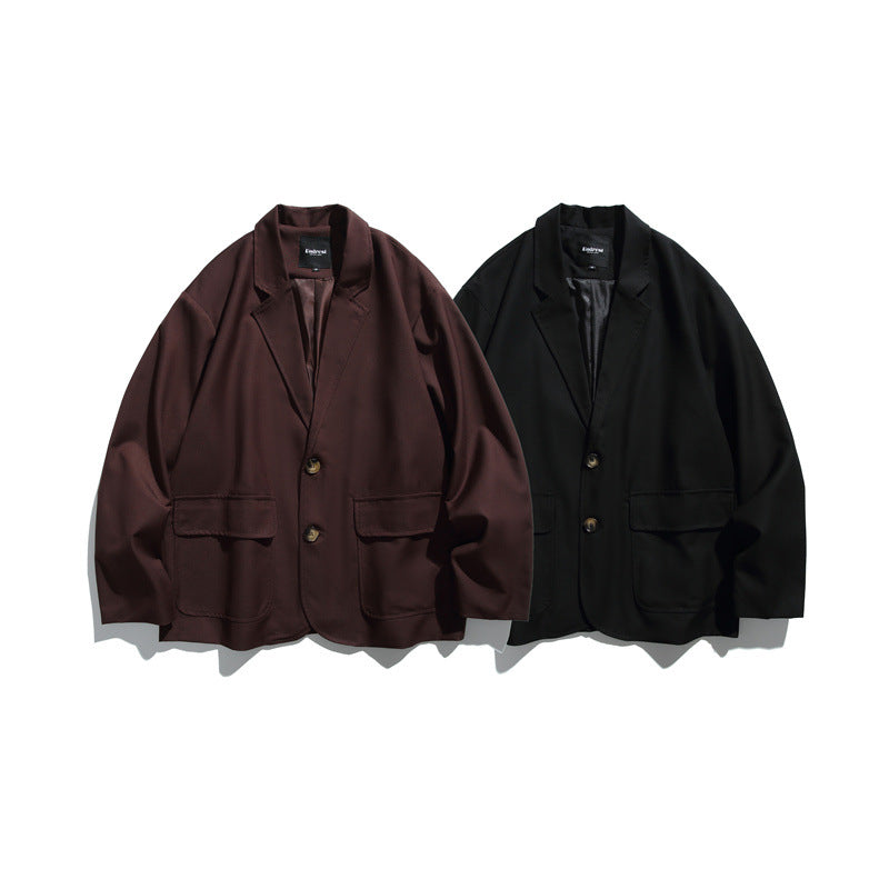 Herren Oversize Sakko aus fallendem Twill mit aufgesetzten Pattentaschen Nord Taschen
