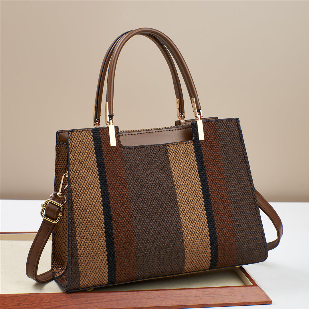 Damen elegante Designertasche mit strukturiertem Obermaterial und multifunktionalem Schultergurt Nord Taschen