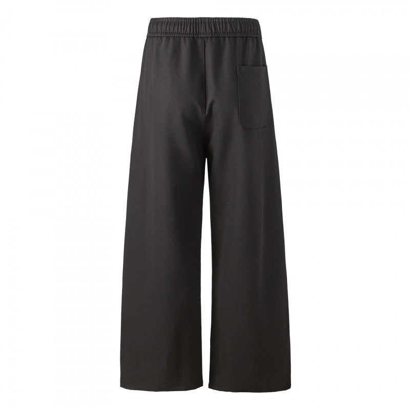 Damen Elegante Culotte-Hose mit weitem Bein, Bügelfalte und elastischem Komfortbund Nord Taschen