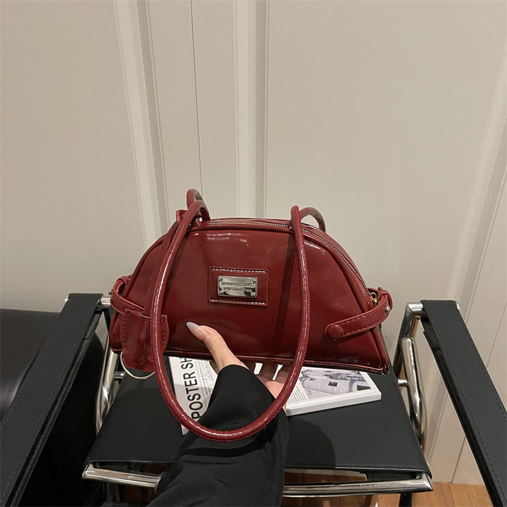 Damen elegante Handtasche mit modischem Reißverschluss Nord Taschen