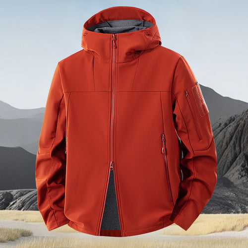 Herren wind- und wasserabweisende Softshelljacke mit Kapuze und taktischen Taschen Nord Taschen