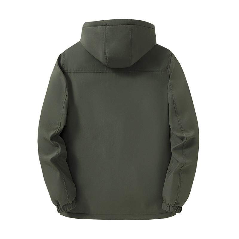 Herren Thermo-Fieldparka mit Fleece-Innenfutter, reflektierender Wärmeschicht und Kapuze Nord Taschen