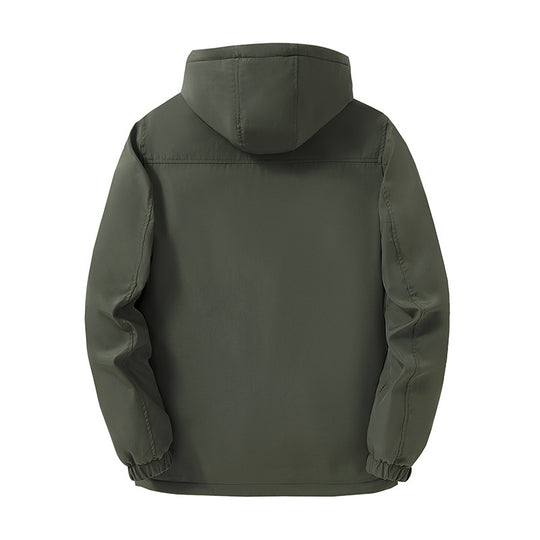Herren Thermo-Fieldparka mit Fleece-Innenfutter, reflektierender Wärmeschicht und Kapuze Nord Taschen