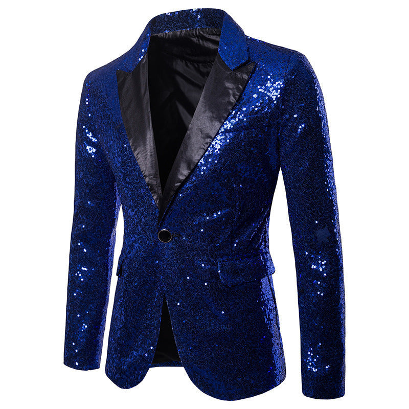 Herren Pailletten Formal Blazer Nord Taschen