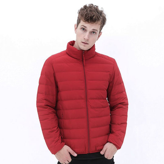 Herren leichte gesteppte Thermo-Steppjacke mit Stehkragen Nord Taschen