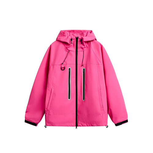 Damen Wasserdichte Parka-Jacke mit Kapuze und versiegelten Reißverschlüssen Nord Taschen