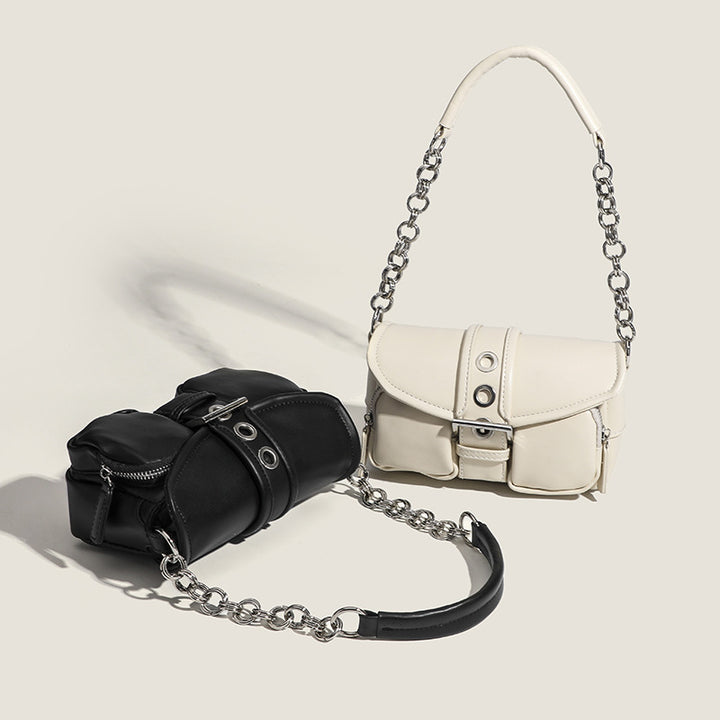 Damen Schultertasche mit verstellbarem Kettenriemen und fließendem Design Nord Taschen