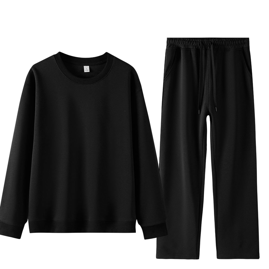 Unisex Weites Lounge-Set aus weichem Baumwollmix mit Rundhals-Sweatshirt und Kordel-Jogginghose Nord Taschen