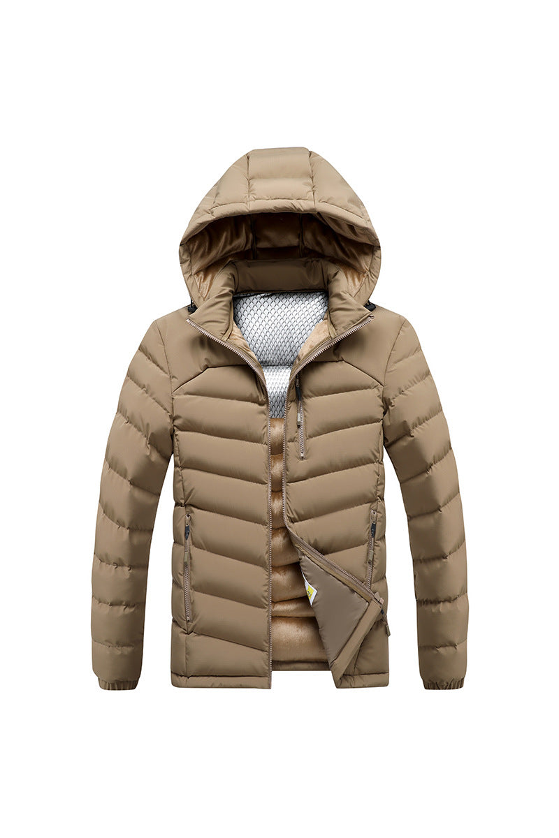 Herren Isolierte Steppjacke mit Kapuze und Thermoreflect-Innenfutter Nord Taschen