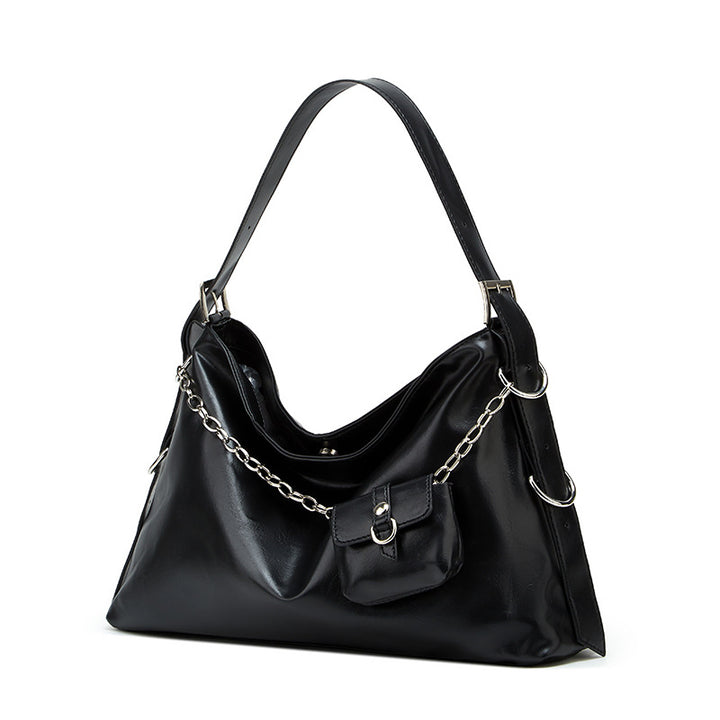 Damen Hobo-Tasche mit elegantem Faltendesign und praktischen Reißverschlussfächern Nord Taschen