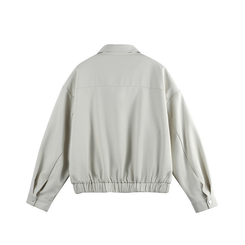 Unisex Leichter Blouson mit Umlegekragen, verdecktem Reißverschluss und elastischem Saum Nord Taschen