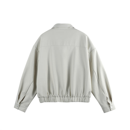 Unisex Leichter Blouson mit Umlegekragen, verdecktem Reißverschluss und elastischem Saum Nord Taschen