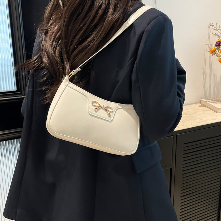 Damen modische Umhängetasche mit eleganter Schleifenapplikation Nord Taschen