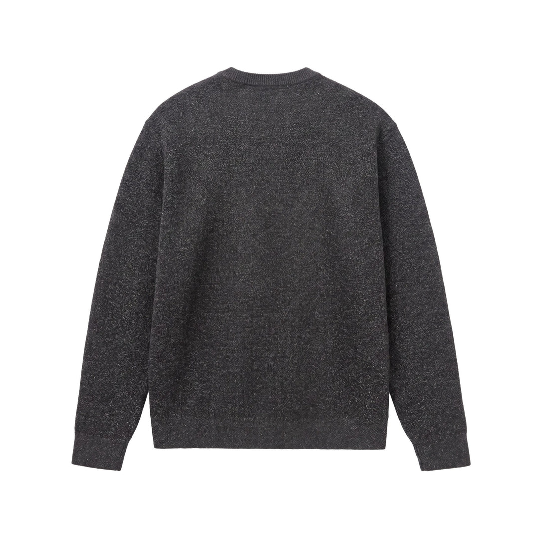 Herren Strukturierter Henley‑Strickpullover mit Dreifach‑Knopfleiste Nord Taschen