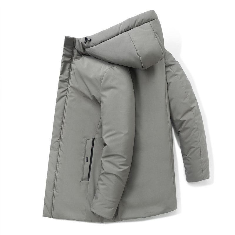 Herren moderner Urban-Longparka mit versteckter Reißverschlussblende und ergonomischer Kapuze Nord Taschen