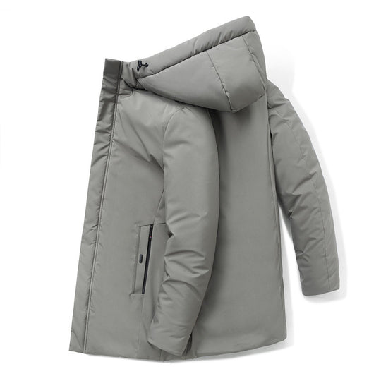 Herren moderner Urban-Longparka mit versteckter Reißverschlussblende und ergonomischer Kapuze Nord Taschen