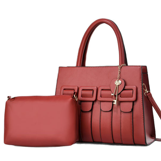 Damen trendige Handtasche mit abnehmbarem Kosmetiktäschchen Nord Taschen