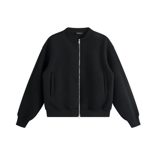 Unisex Oversize-Trainingsjacke im Boxy‑Schnitt mit kurzem Stehkragen und Zwei-Wege-Reißverschluss Nord Taschen