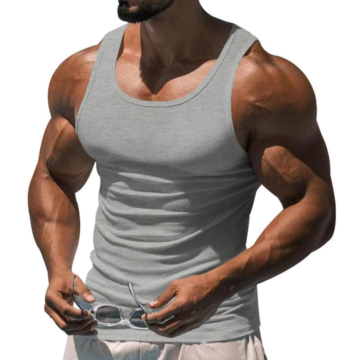 Herren nan figurbetontes funktionales Tanktop mit hohem Armausschnitt und Stretchjersey