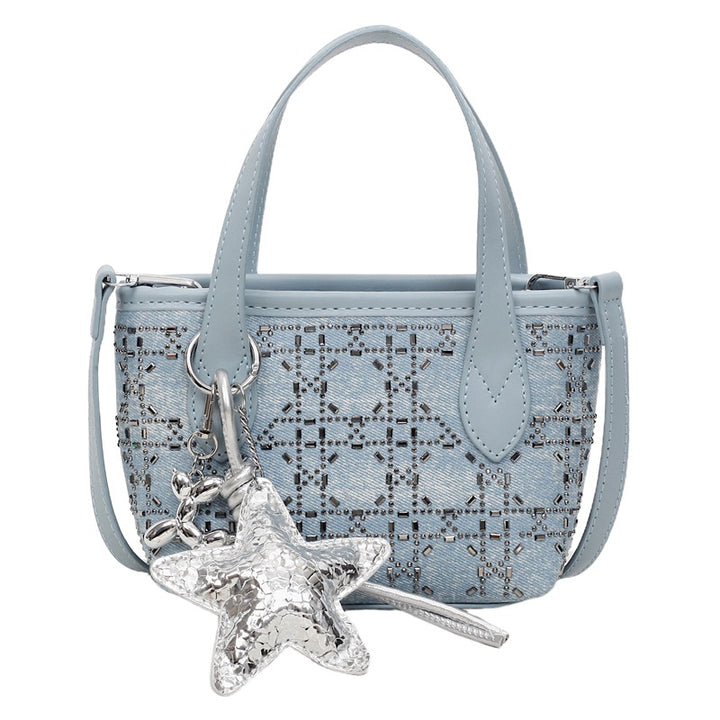 Damen Glamouröse Abendtasche mit funkelndem Anhänger Nord Taschen