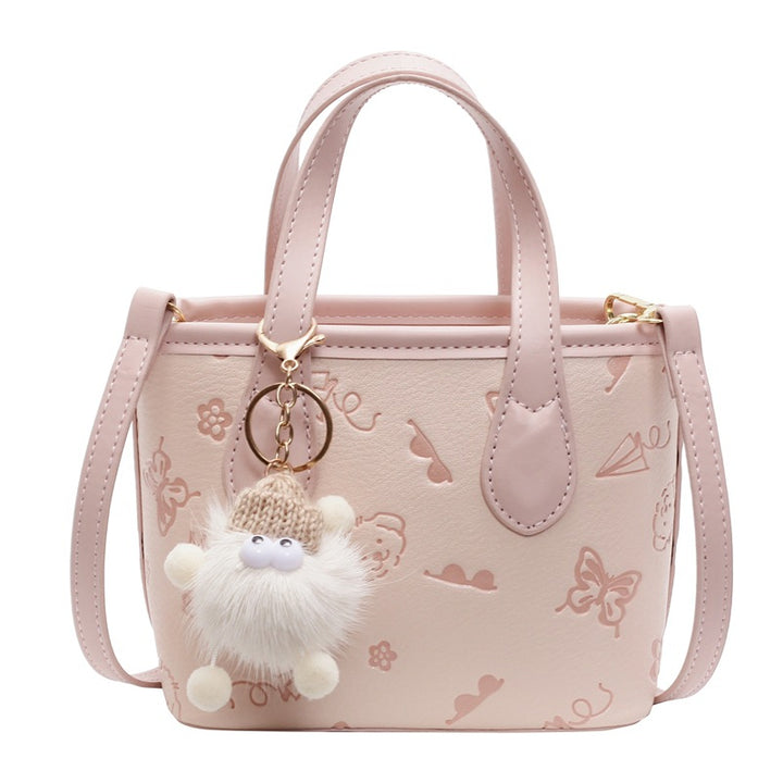Damen Mini-Handtasche mit niedlichem Anhänger | Nord Taschen
