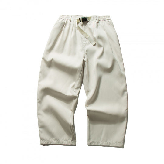 Herren Weitgeschnittene Relaxed-Hose mit elastischem Bund, Bundfalten und integriertem Webgürtel Nord Taschen