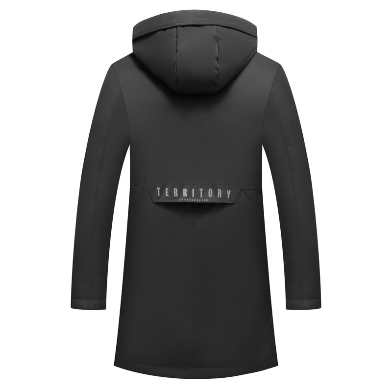 Herren Wasserdichter Steppparka mit Kapuze und Thermofutter Nord Taschen