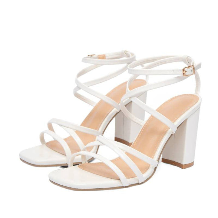 Damen modische Riemchen-Sandalen mit stabilem Blockabsatz und elegantem Design